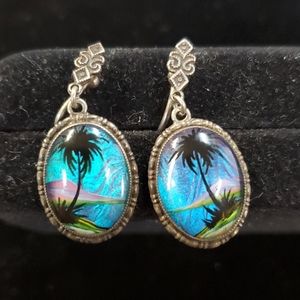 Sterling silver Butterfly wing earrings Sp3 5